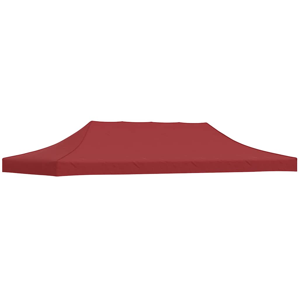 Teto para tenda de festas 6x3 m 270 g/m² bordô