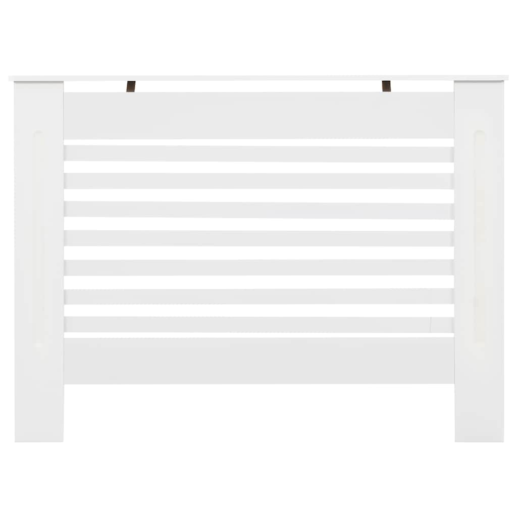 Cobertura de radiador 112x19x81,5 cm MDF branco