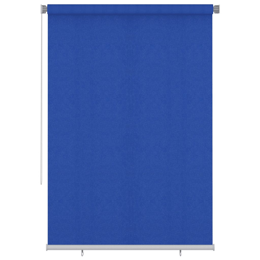 Estore de rolo para exterior 165 (l) x 230 (a) cm azul HDPE