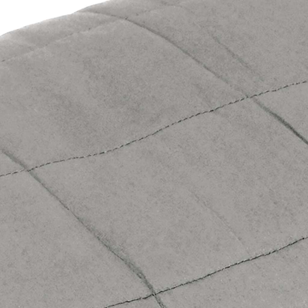 Manta pesada 11 kg 235x290 cm tecido cinzento