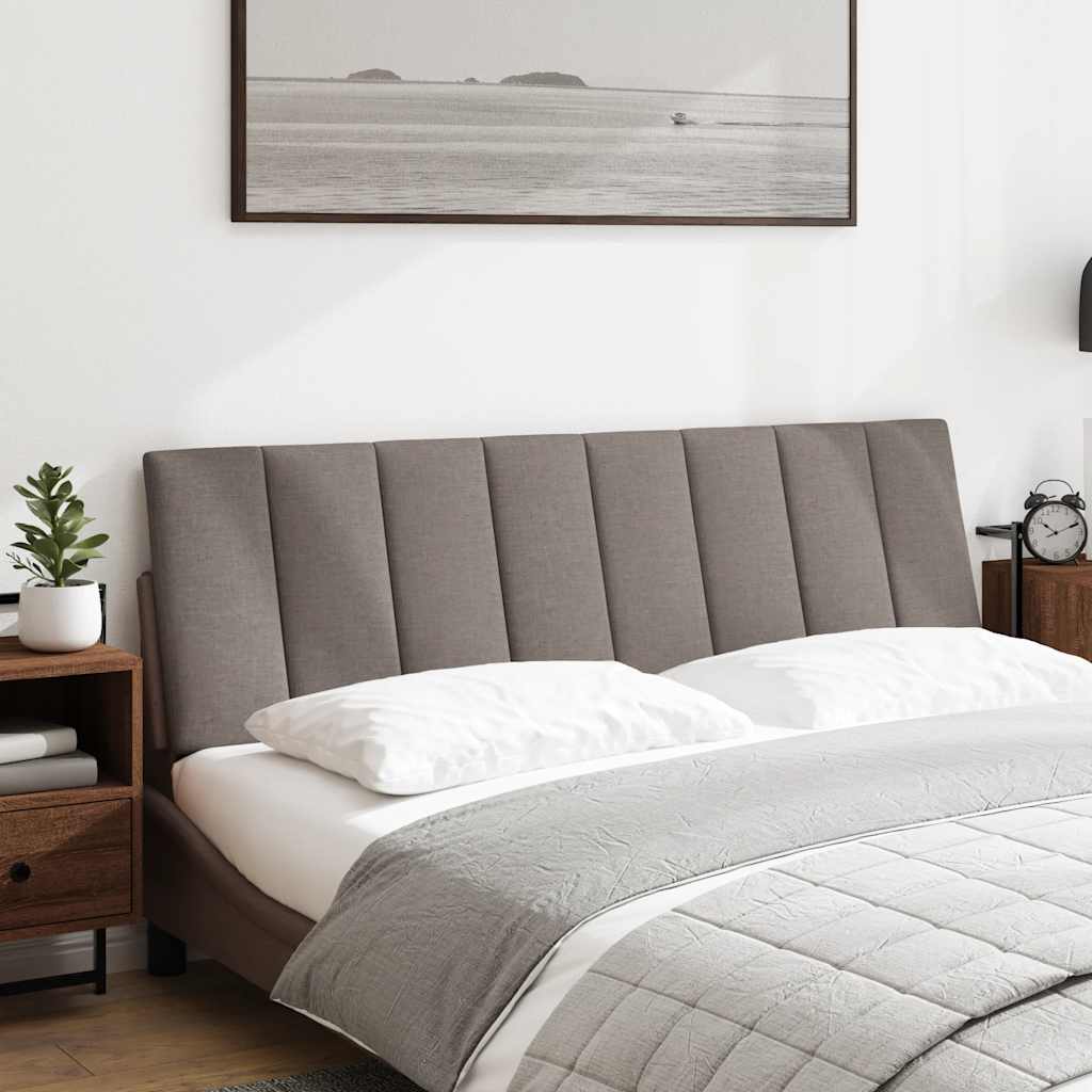 Almofadão de cabeceira hanko 160 cm tecido cinzento-acastanhado