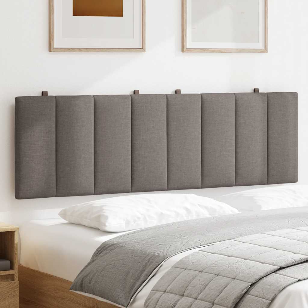 Almofadão de cabeceira hanko 160 cm tecido cinzento-acastanhado