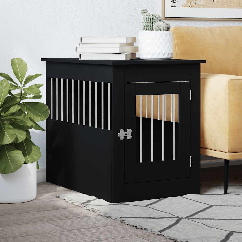 Móvel casota para cão 55x80x68 cm derivados de madeira preto