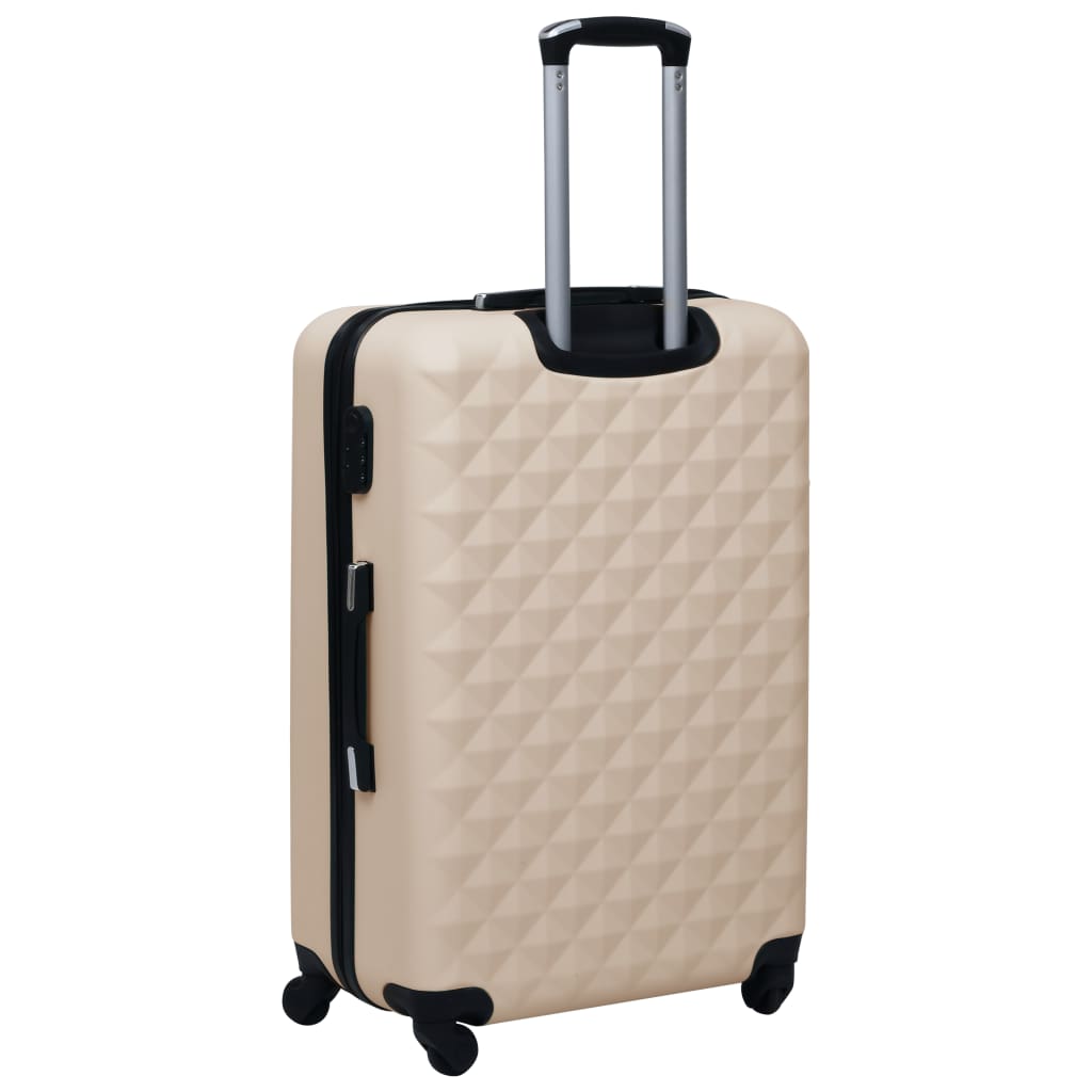 Trólei em estojo rígido ABS dourado