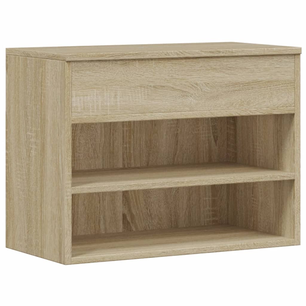 Banco sapateira 60x30x45 cm derivados madeira carvalho sonoma