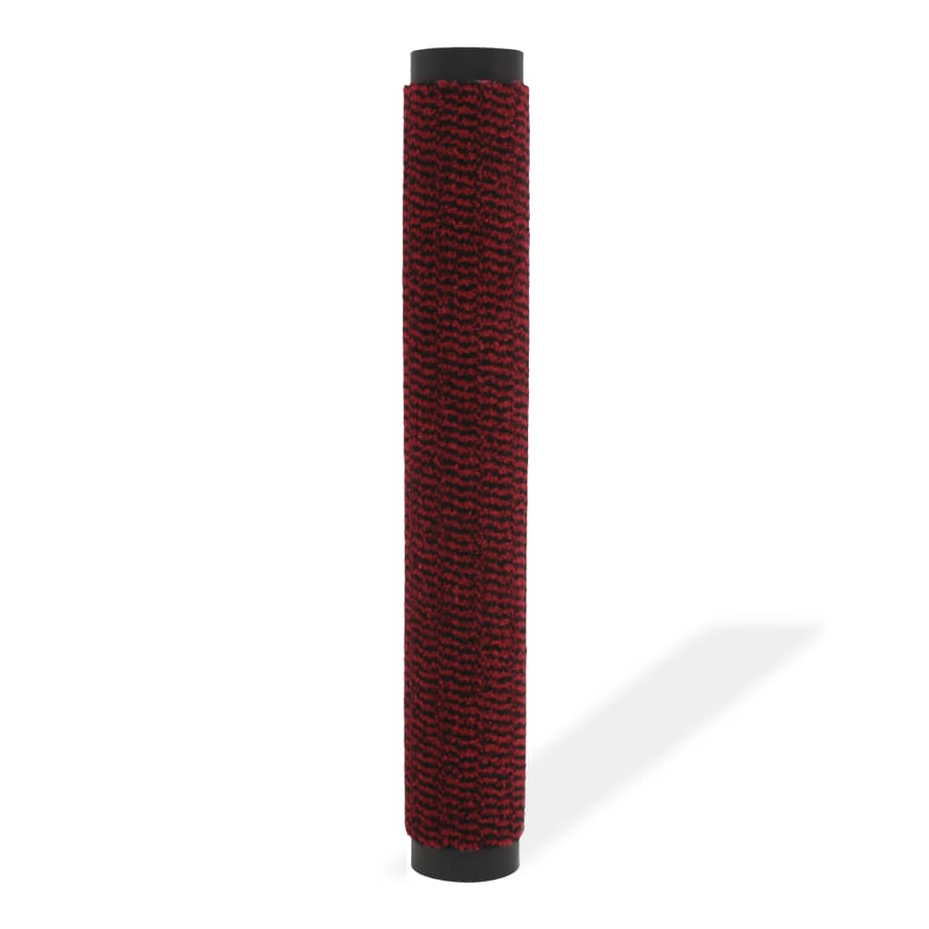 Tapete controlo de pó retangular tufado 60x90 cm vermelho