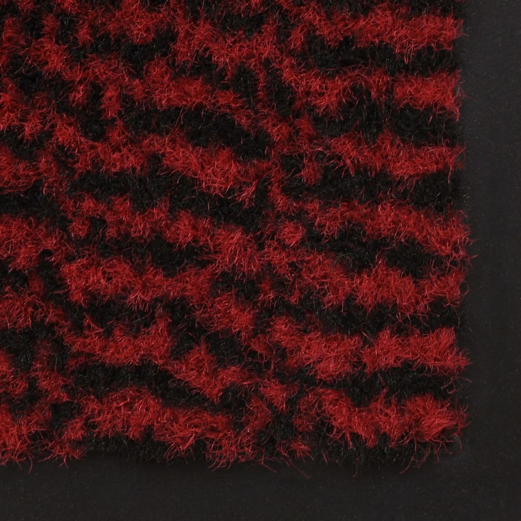 Tapete controlo de pó retangular tufado 60x90 cm vermelho