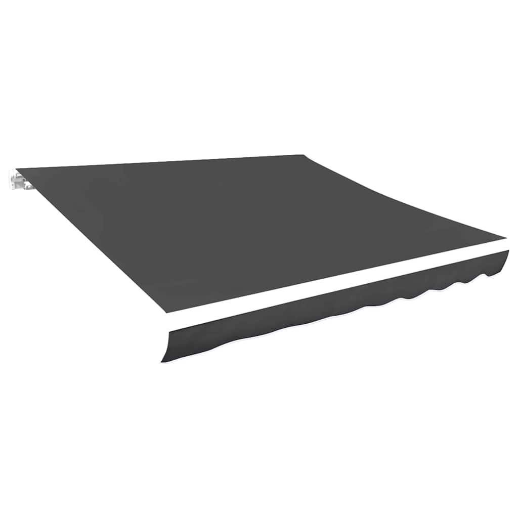Tecido de substituição para toldo cinzento 450x300 cm poliéster