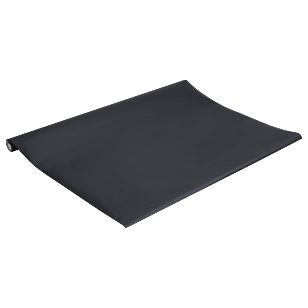 Adesivo para móveis autoadesivo preto fosco 90x500 cm PVC