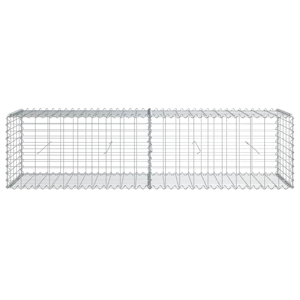 Cesto gabião com cobertura 200x50x50 cm ferro galvanizado