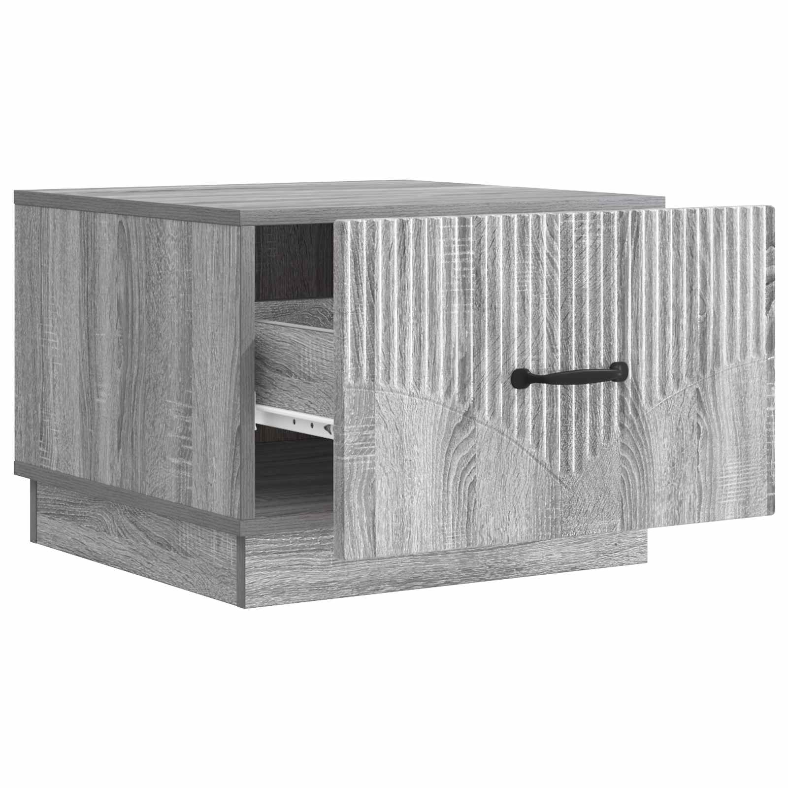 Mesa de centro com gaveta sonoma cinzento 49 x 50 x 37 cm