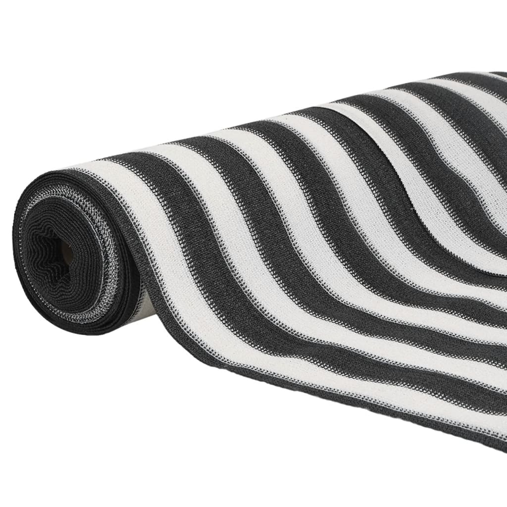 Rede de privacidade pead 75 g/m² 1,5x25 m antracite e branco