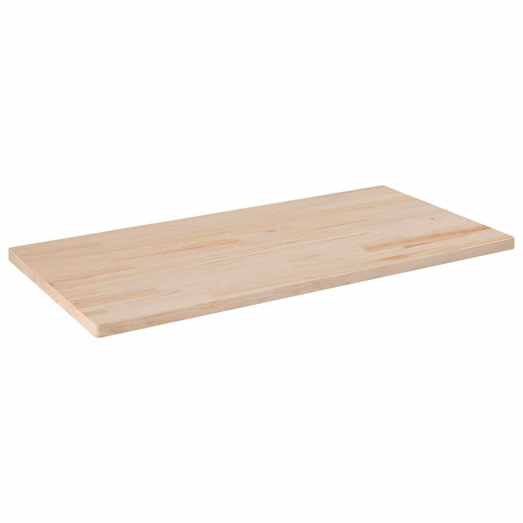 Tampo de mesa retangular 100x50x1,7 cm pinho maciço