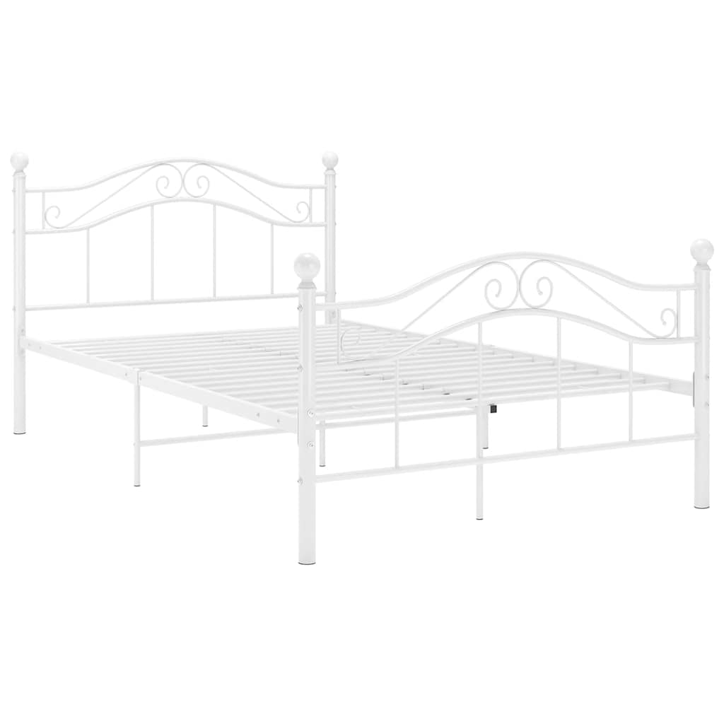 Estrutura de cama 120x200 cm metal branco