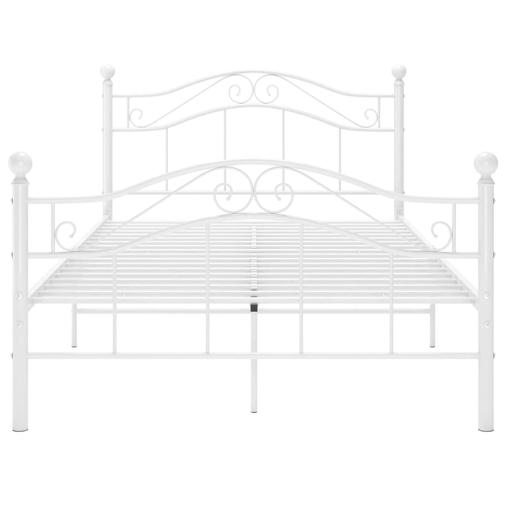 Estrutura de cama 120x200 cm metal branco
