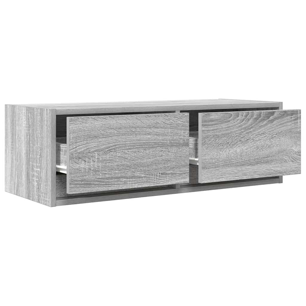 Móveis de TV 2pcs 80x31x25,5cm deriv. madeira sonoma cinzento
