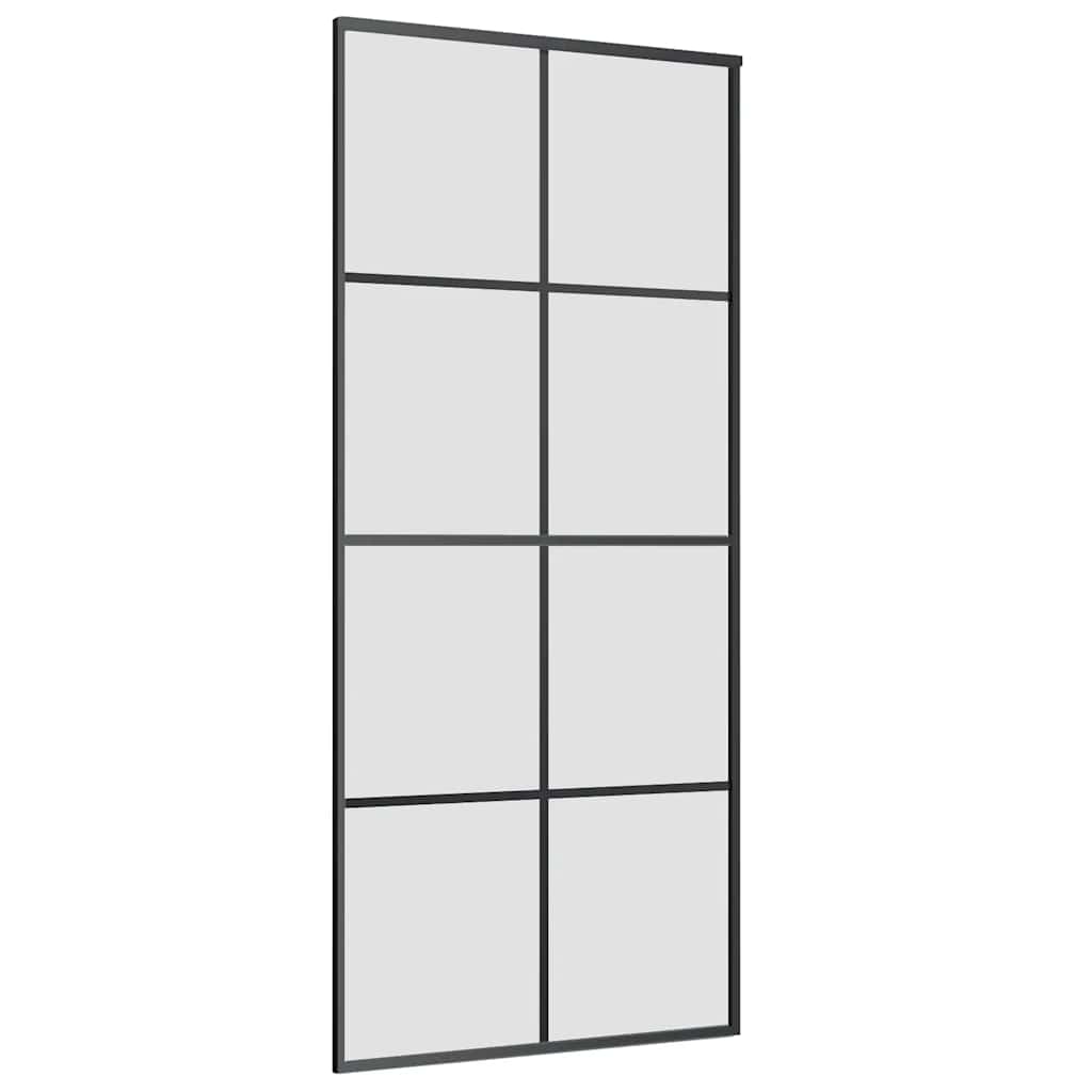 Porta deslizante c/ conj. ferragens 90x205cm vidro esg/alumínio