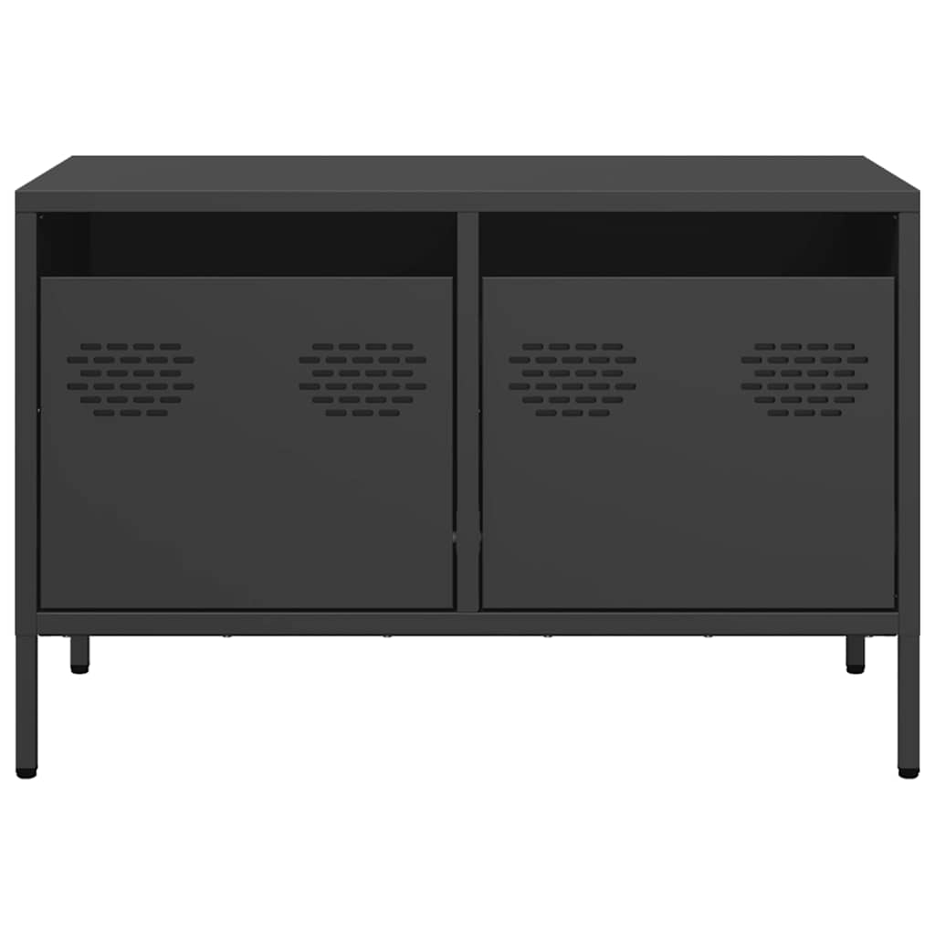 Móvel de TV 68x39x43,5 cm aço laminado a frio preto