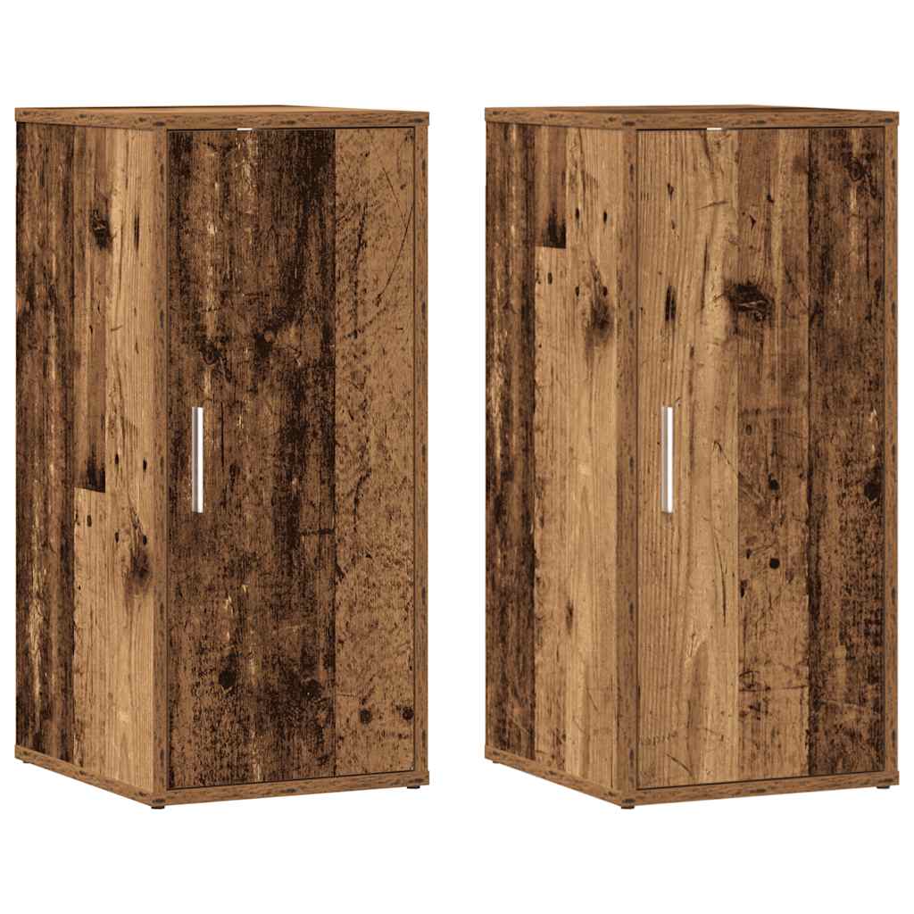 Sapateiras 2 pcs 32x35x70 cm derivados de madeira madeira velha