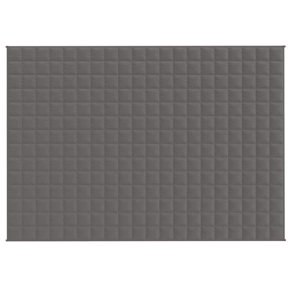 Manta pesada 6 kg 138x200 cm tecido cinza
