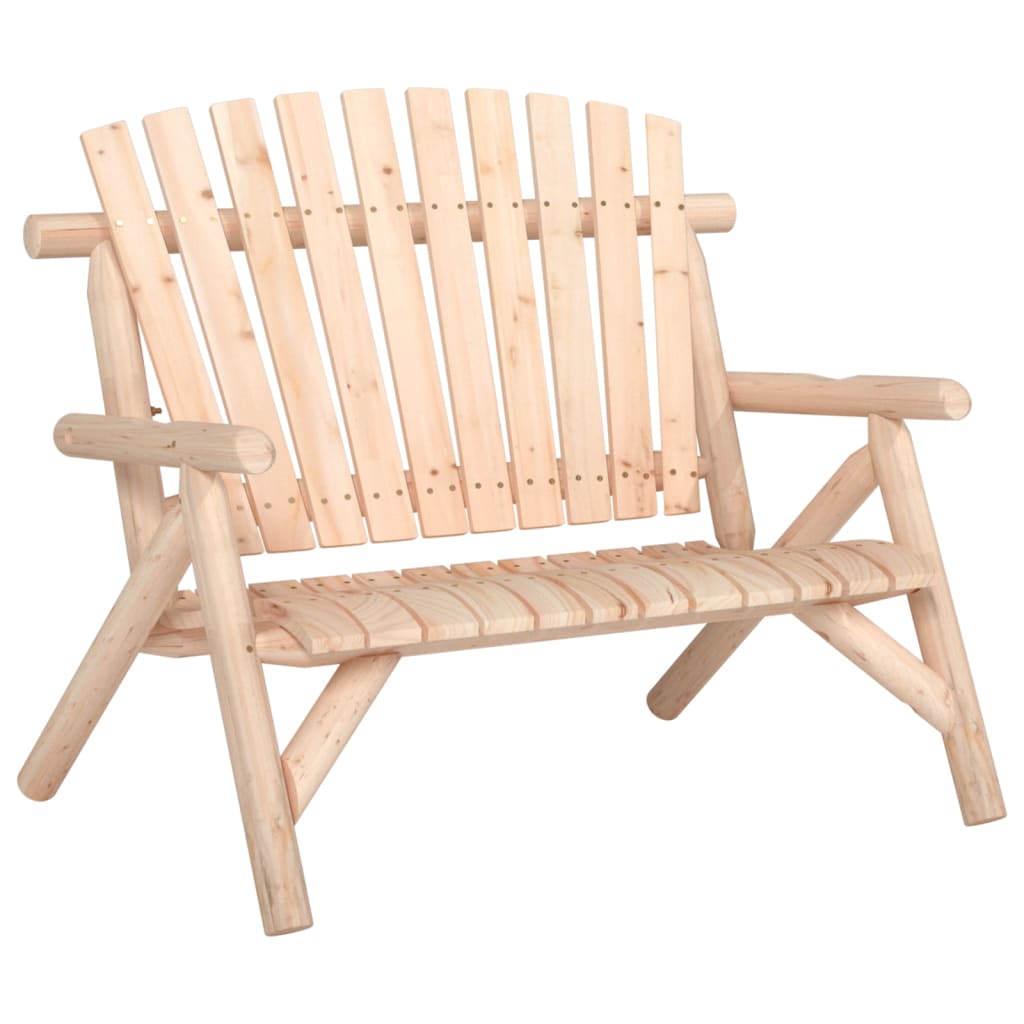 3 Pcs conjunto lounge de jardim madeira de abeto maciça