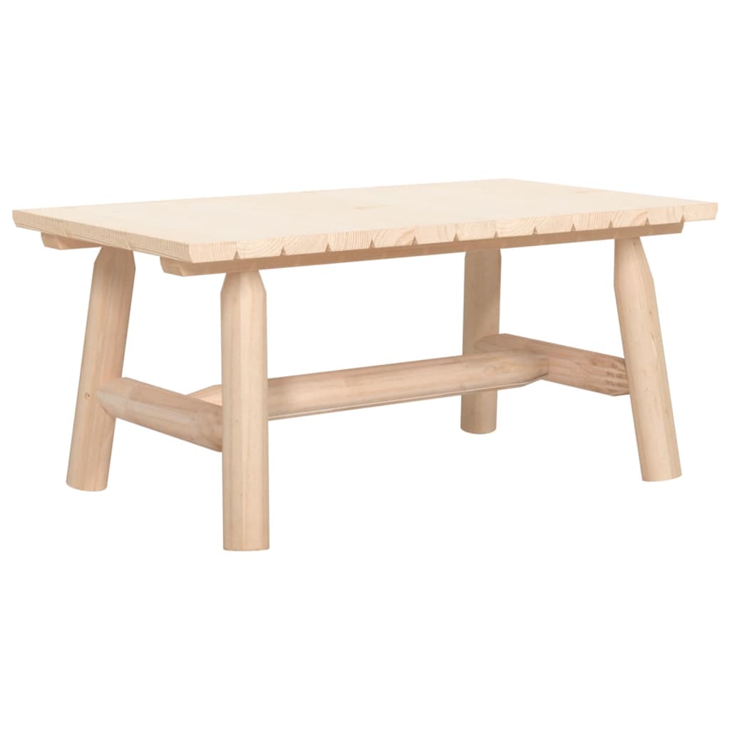 3 Pcs conjunto lounge de jardim madeira de abeto maciça