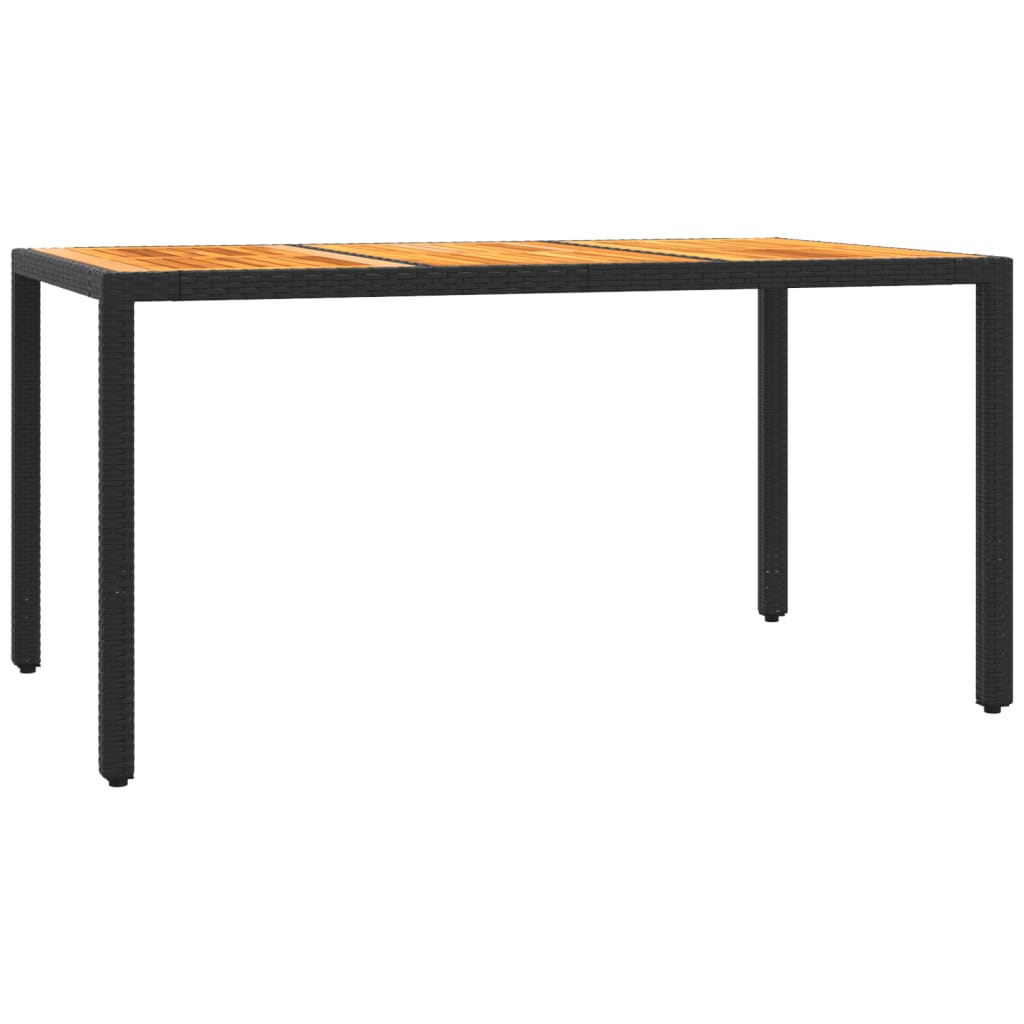 7 Pcs conjunto de jantar p/ jardim c/ almofadões vime PE preto