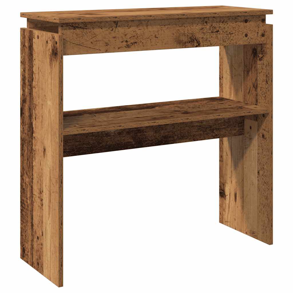 Mesa consola 80x30x80 cm derivados de madeira madeira velha