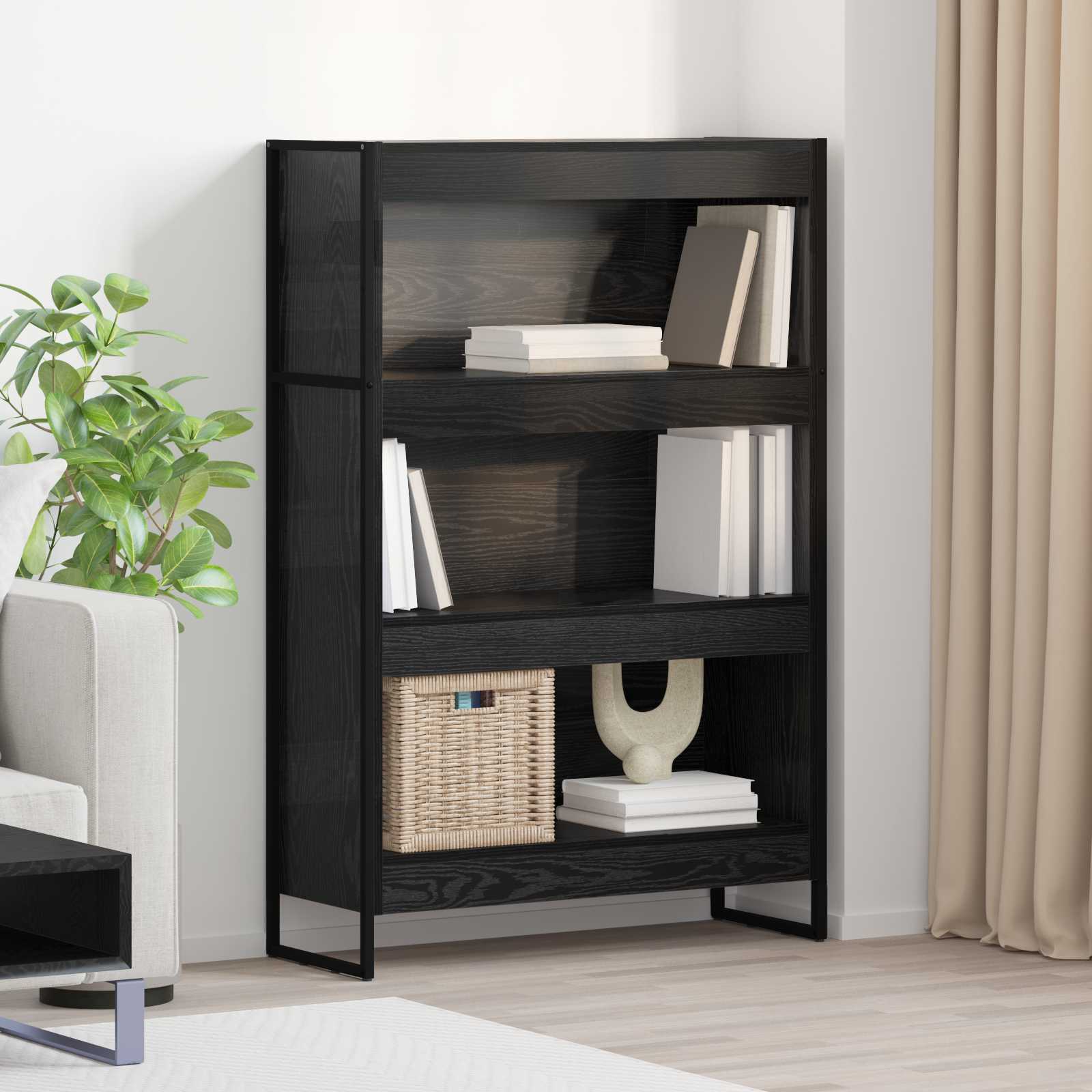 Gabinete de livros 80 x 30 x 121 cm derivados de madeira