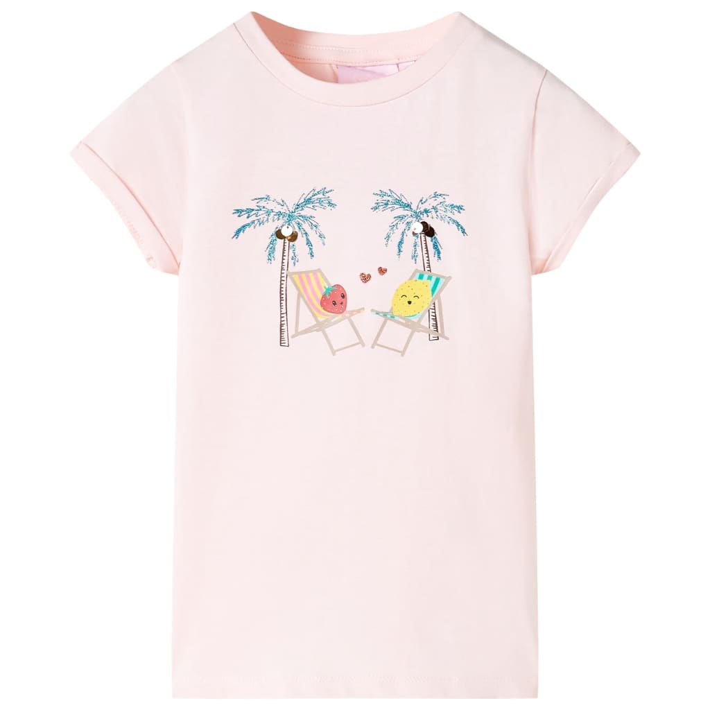 T-shirt para criança rosa-suave 92
