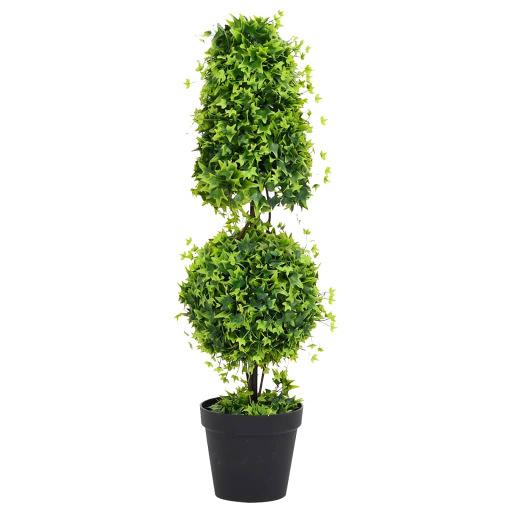 Planta artificial buxo com vaso 100 cm verde