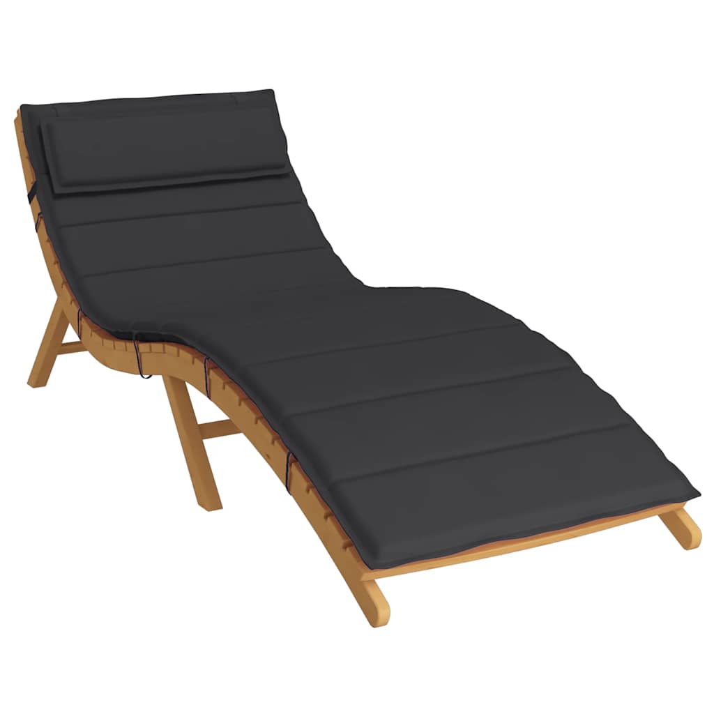 Almofadão p/ espreguiçadeira 180x60x4 cm tecido oxford preto