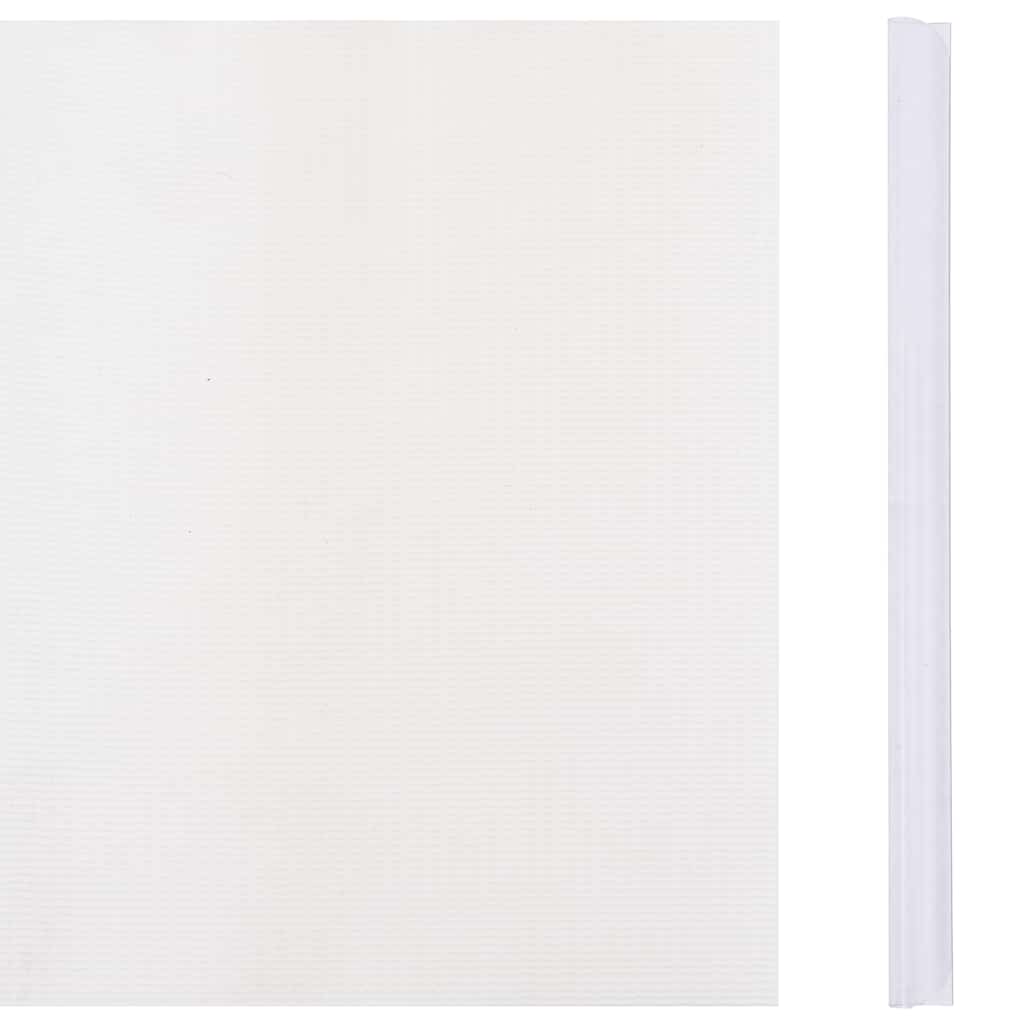 Painel de privacidade para jardim 70x0,19 m PVC branco