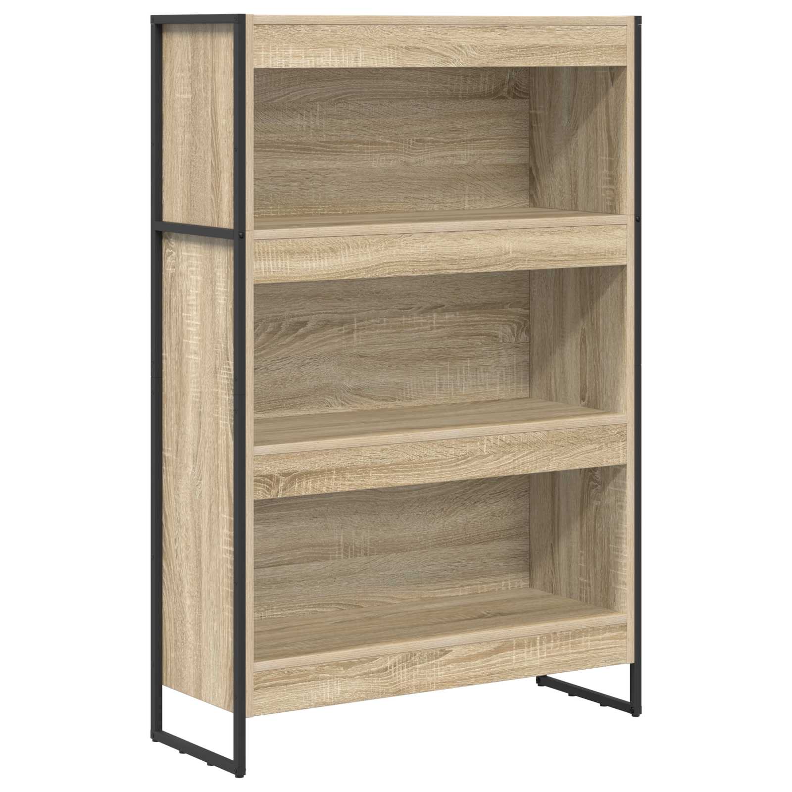 Gabinete de livros 80 x 30 x 121 cm derivados de madeira sonoma