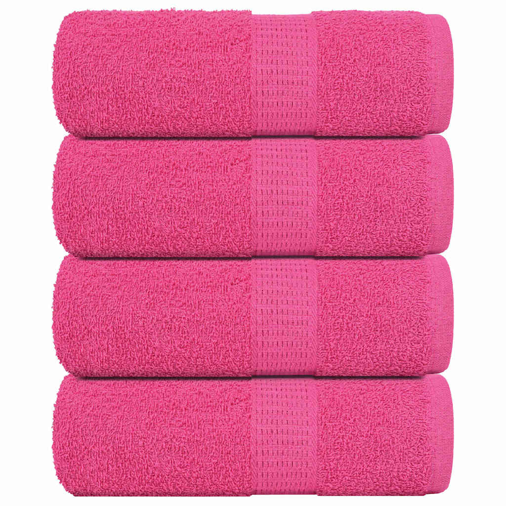 Toalhas de rosto frogn 4 peças rosa 30x30 cm 360 g/m²