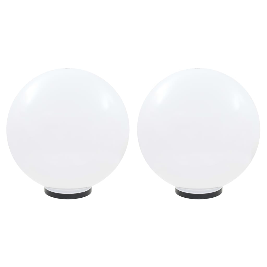 Candeeiros esféricos LED 2 pcs 50 cm pmma