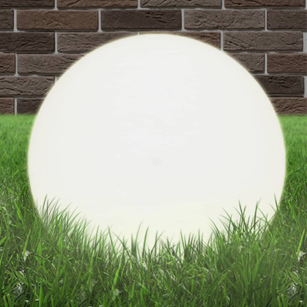 Candeeiros esféricos LED 2 pcs 50 cm pmma