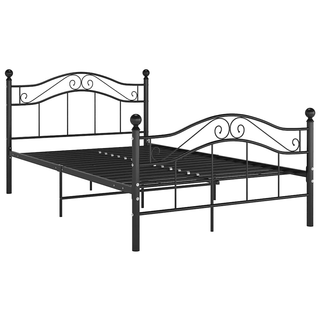 Estrutura de cama 120x200 cm metal preto