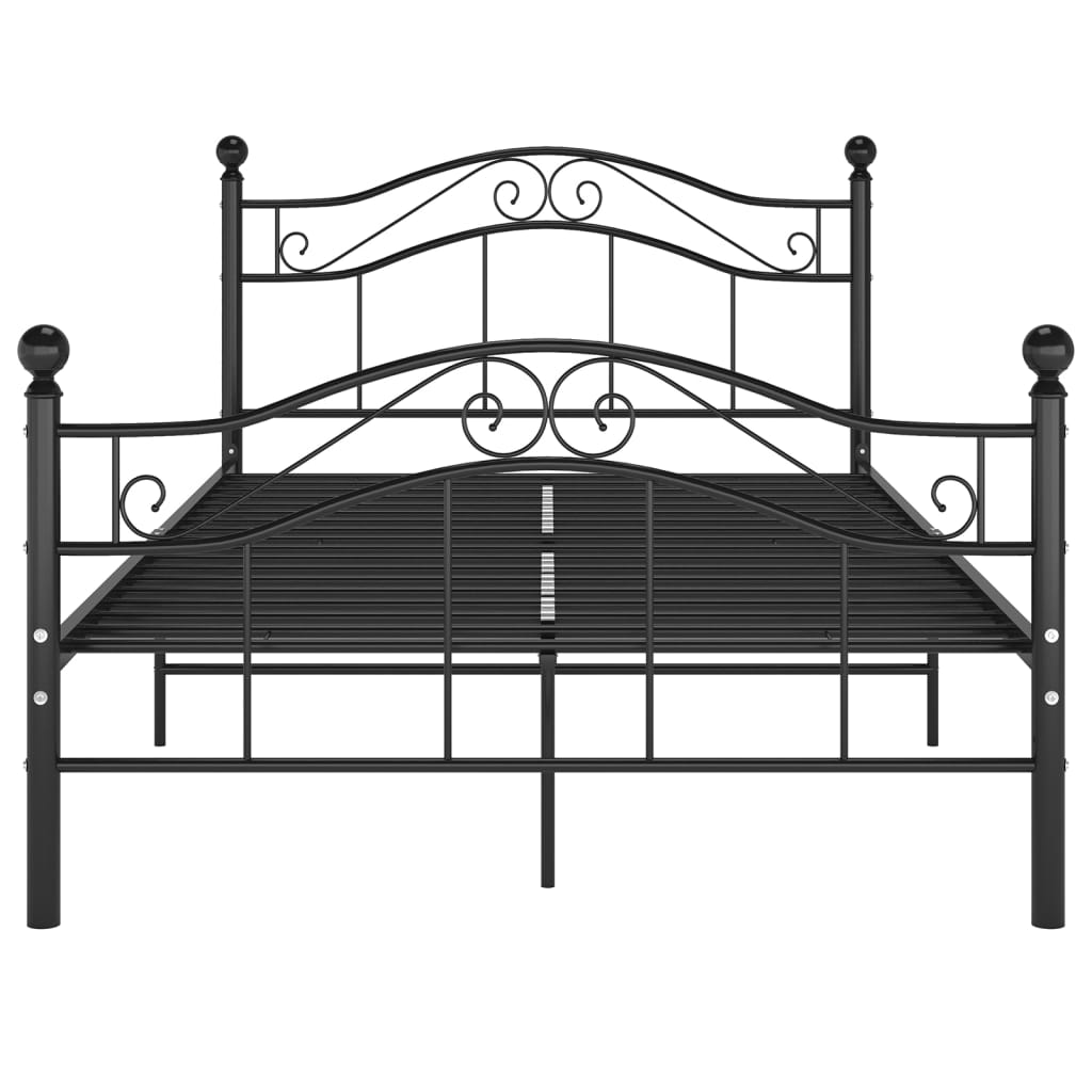 Estrutura de cama 120x200 cm metal preto