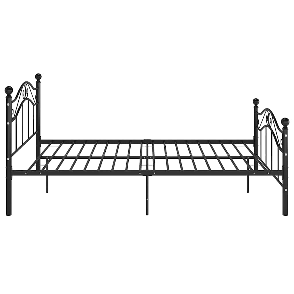 Estrutura de cama 120x200 cm metal preto