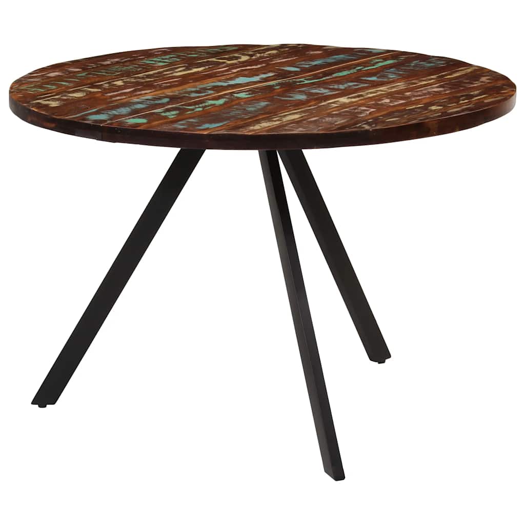 Mesa de jantar 110x75 cm madeira recuperada maciça