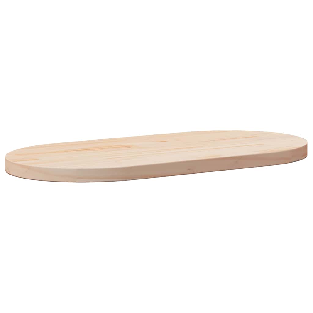 Tampo de mesa 80x40x2,5 cm madeira maciça pinho oval