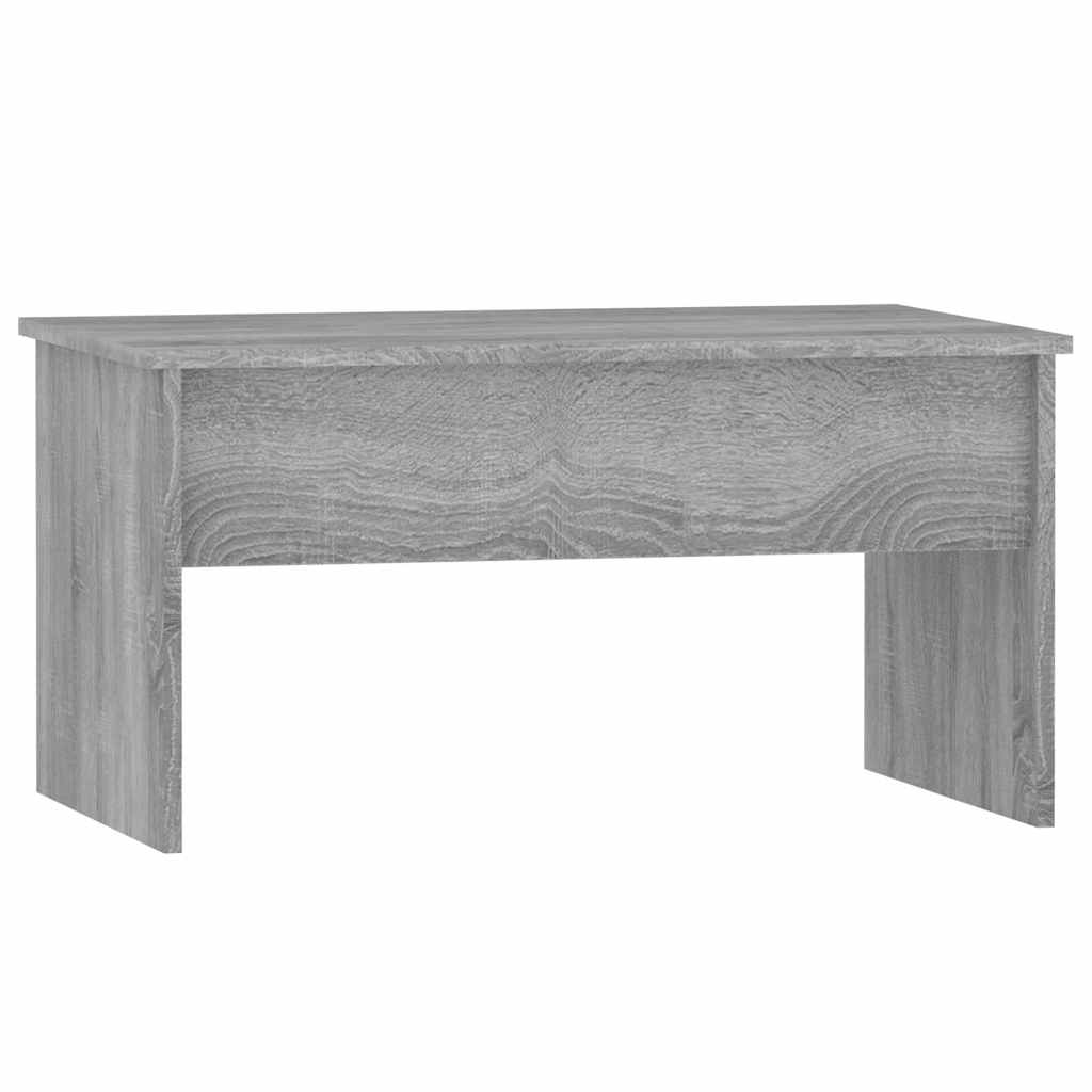 Mesa de centro 80x50,5x41,5cm madeira processada sonoma cinza