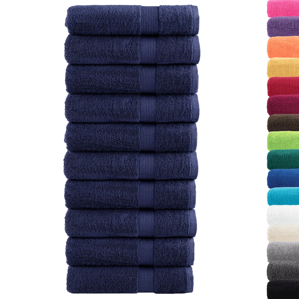 Toalhas de banho premium solund 10 pcs 100x150 cm 600 gsm algodão