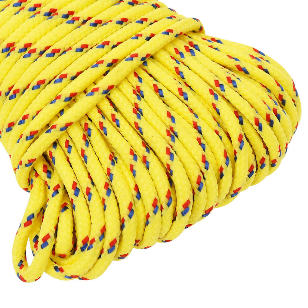 Corda de barco 4 mm 25 m polipropileno amarelo