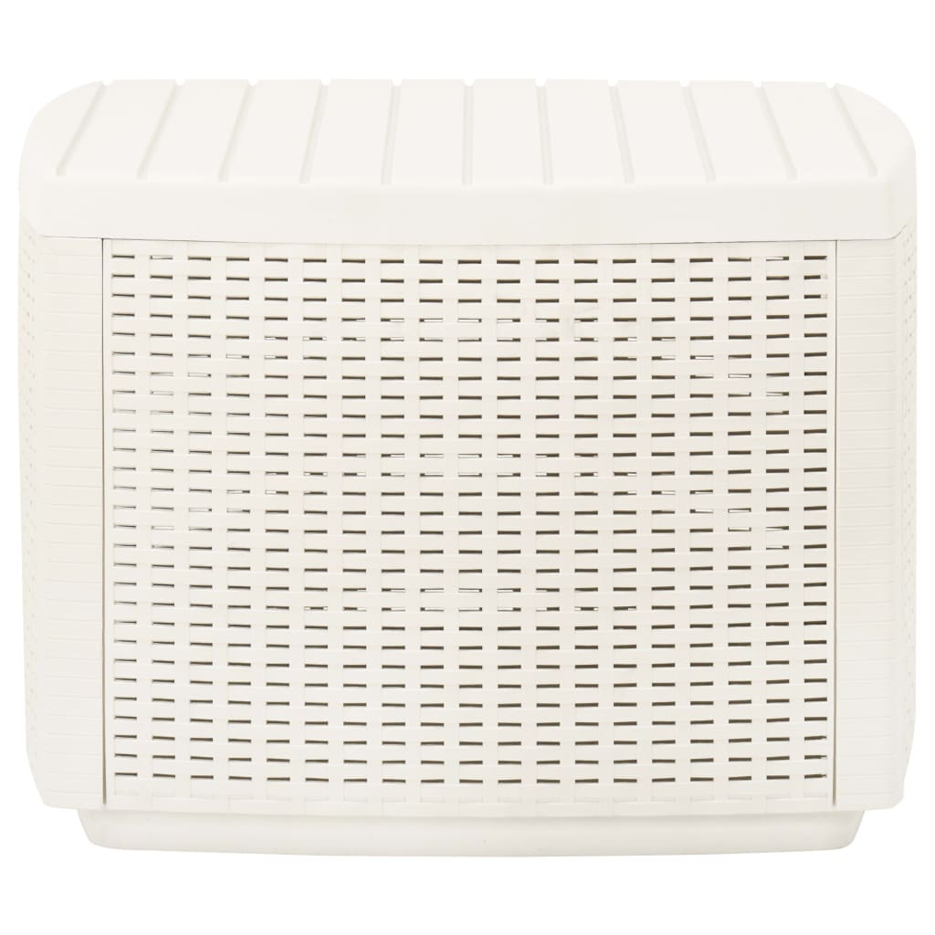 Mesa de jardim 53x53x40 cm plástico branco