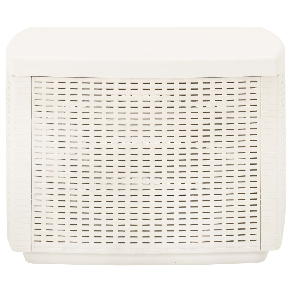Mesa de jardim 53x53x40 cm plástico branco