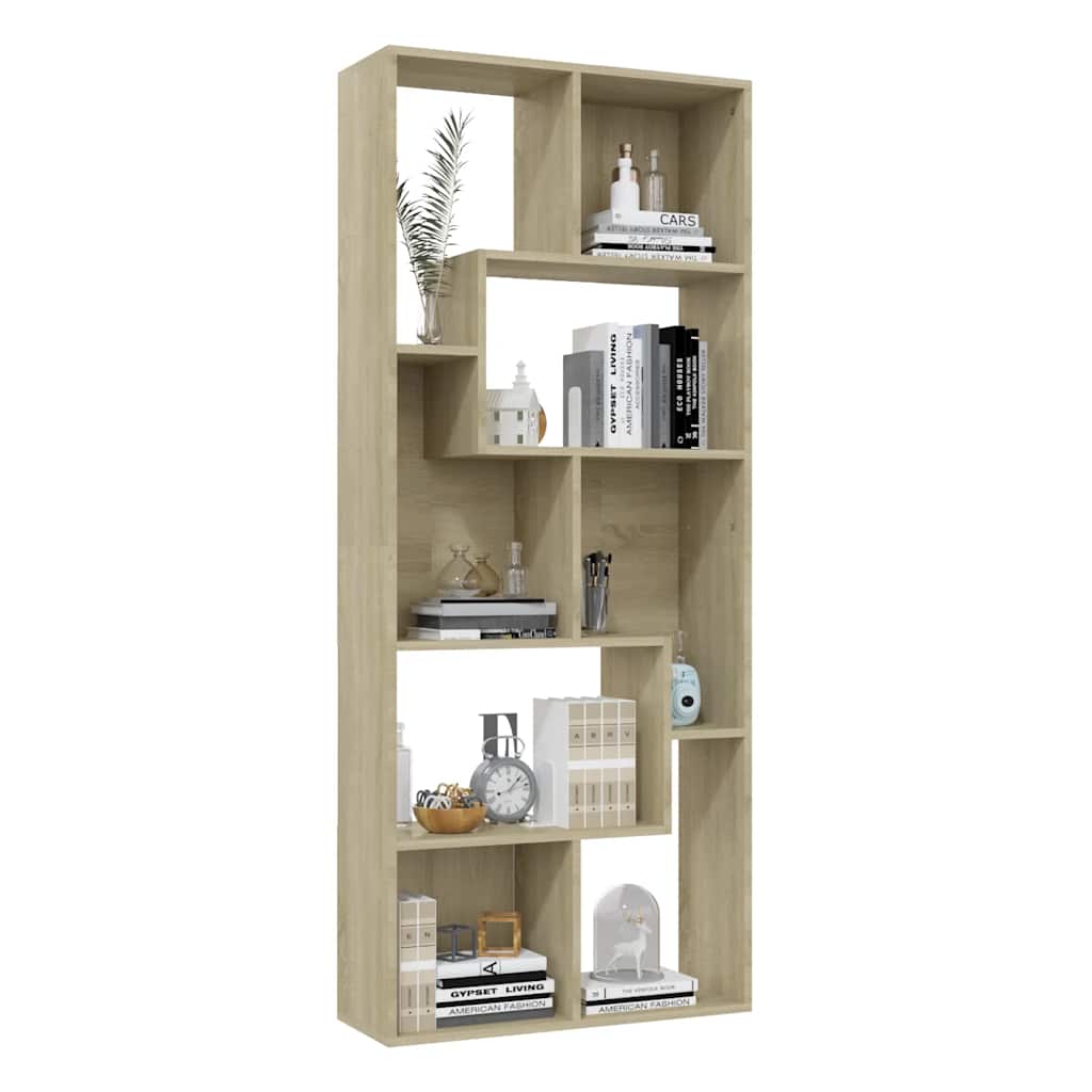Estante 67x24x161 cm derivados de madeira carvalho sonoma