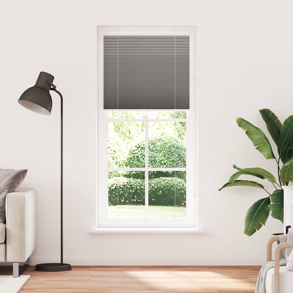 Antracite plissada cega 100x200 cm largura tecido 99,4 cm