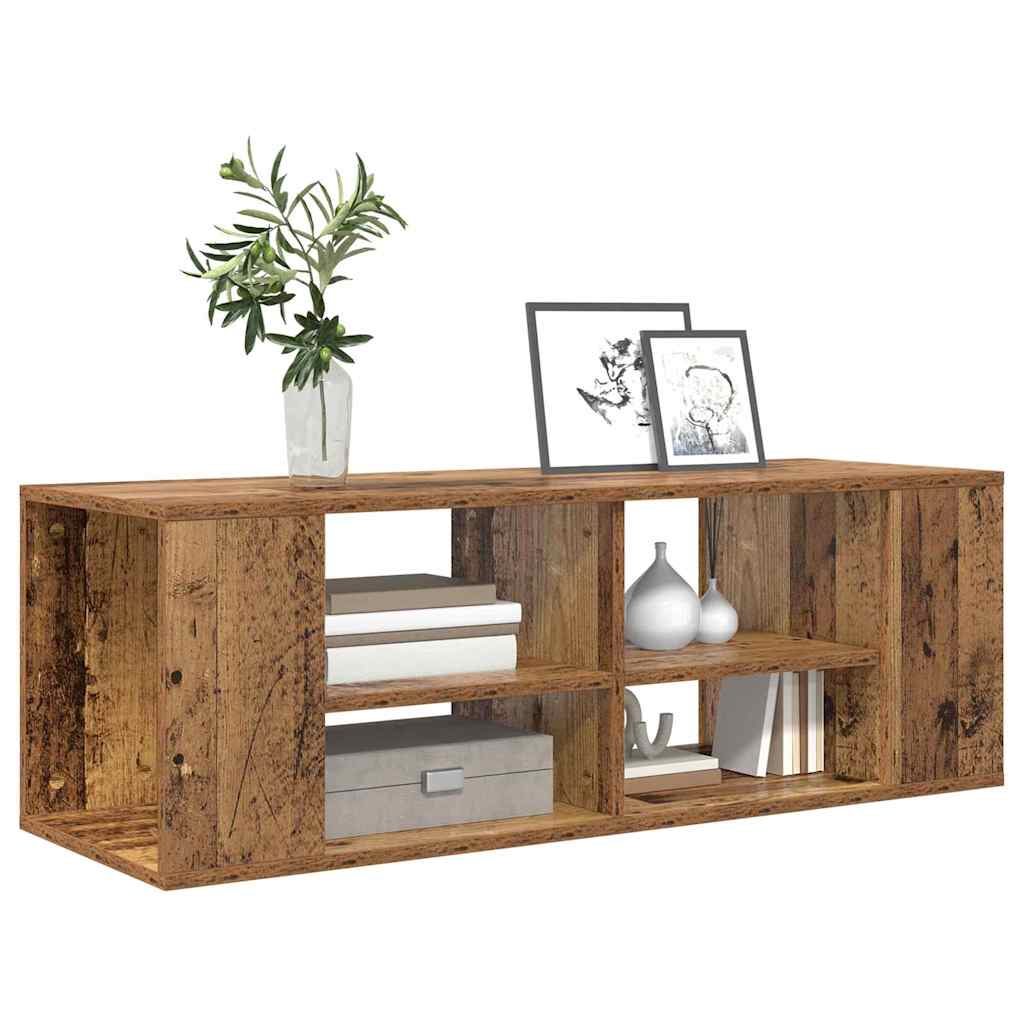 Conjunto de móvel de TV 102 x 35 x 35 cm madeira antiga